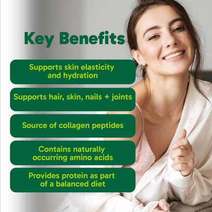 Organika Collagen Powder - for Healthy Hair, Skin, Nails, and Joints. Hydrolyzed Protein Peptides for Better Absorption- Grass-Fed, Non-GMO- Unflavoured- 2.2lbs Organika buy supplements Au