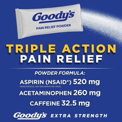 Goody's Pain Relief Powders, Extra Strength Headache Powder, 50 ct (Pack of 1) Goody'sBuy Supplements Australia