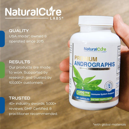 Natural Cure Labs Premium Andrographis Paniculata Extract 1,200mg – 100mg Standardized Andrographolides – Vegan Immune & Digestive Support Capsules – Non-GMO, Gluten-Free, Herbal Dietary Supplement Natural Cure Labs buy supplements Au