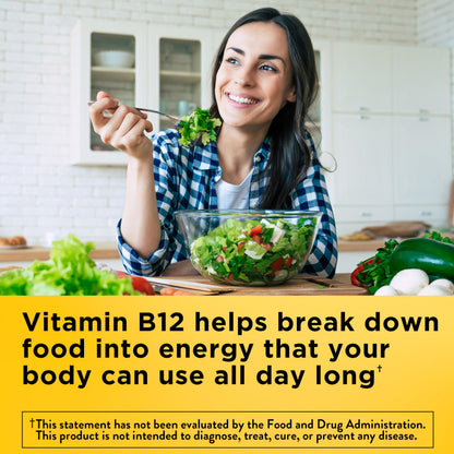 Nature Made Vitamin B12 1000 mcg, Dietary Supplement for Energy Metabolism Support, B12 Vitamins 1000 mcg, 150 Softgels, 150 Day Supply