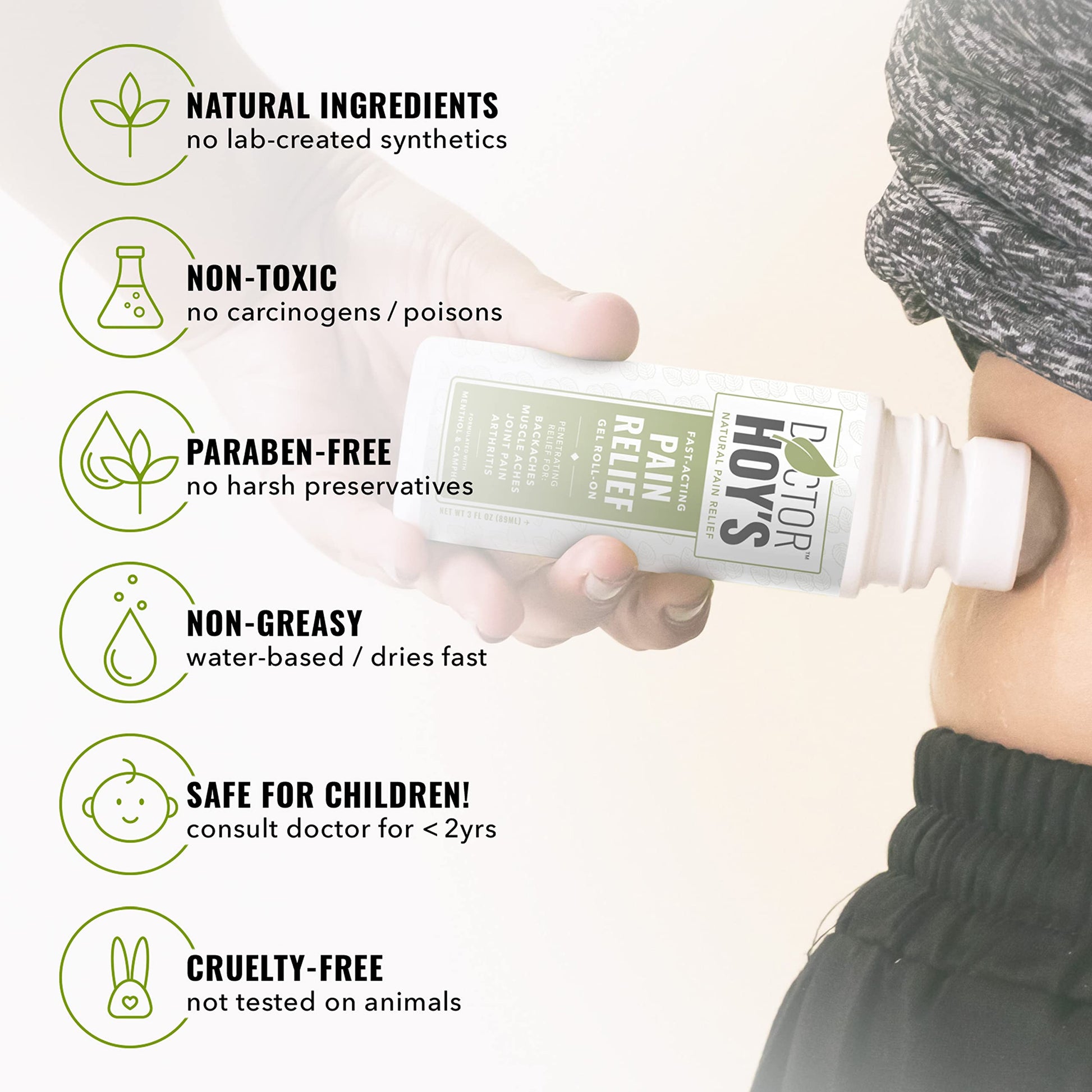 DOCTOR HOY'S Natural Pain Relief Gel and Arnica Boost Recovery Cream, Clean, Safe, Effective Natural Pain Relief and Anti-Inflammatory, 3 oz Combo Pk DOCTOR HOY'SBuy Supplements Australia