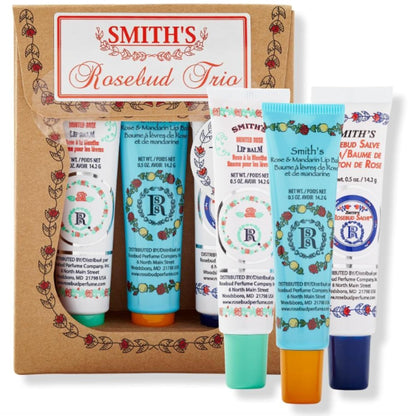 Smith's Rose Lip Balm Bulk- 3x0.5oz Premium All Purpose Lip Gloss Tubes & 3x0.8oz Lip Treatment Salve - Trio Lip Balm Tubes for Plump Lips & Cracked Skin Care - Christmas Gift Set, EBook GenericBuy Supplements Australia