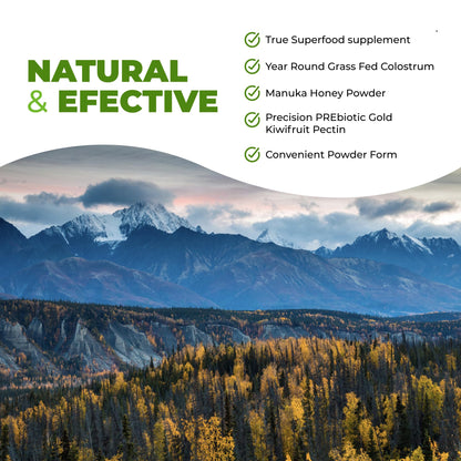 Intestinal Fortitude Boosted Colostrum Superfood Dietary Supplement: Grass-Fed New Zealand Bovine Colostrum, Gold Kiwifruit, Manuka Honey, for Digestion, Immune System, and Gut Health (60 Grams) Intestinal Fortitude buy supplements Au