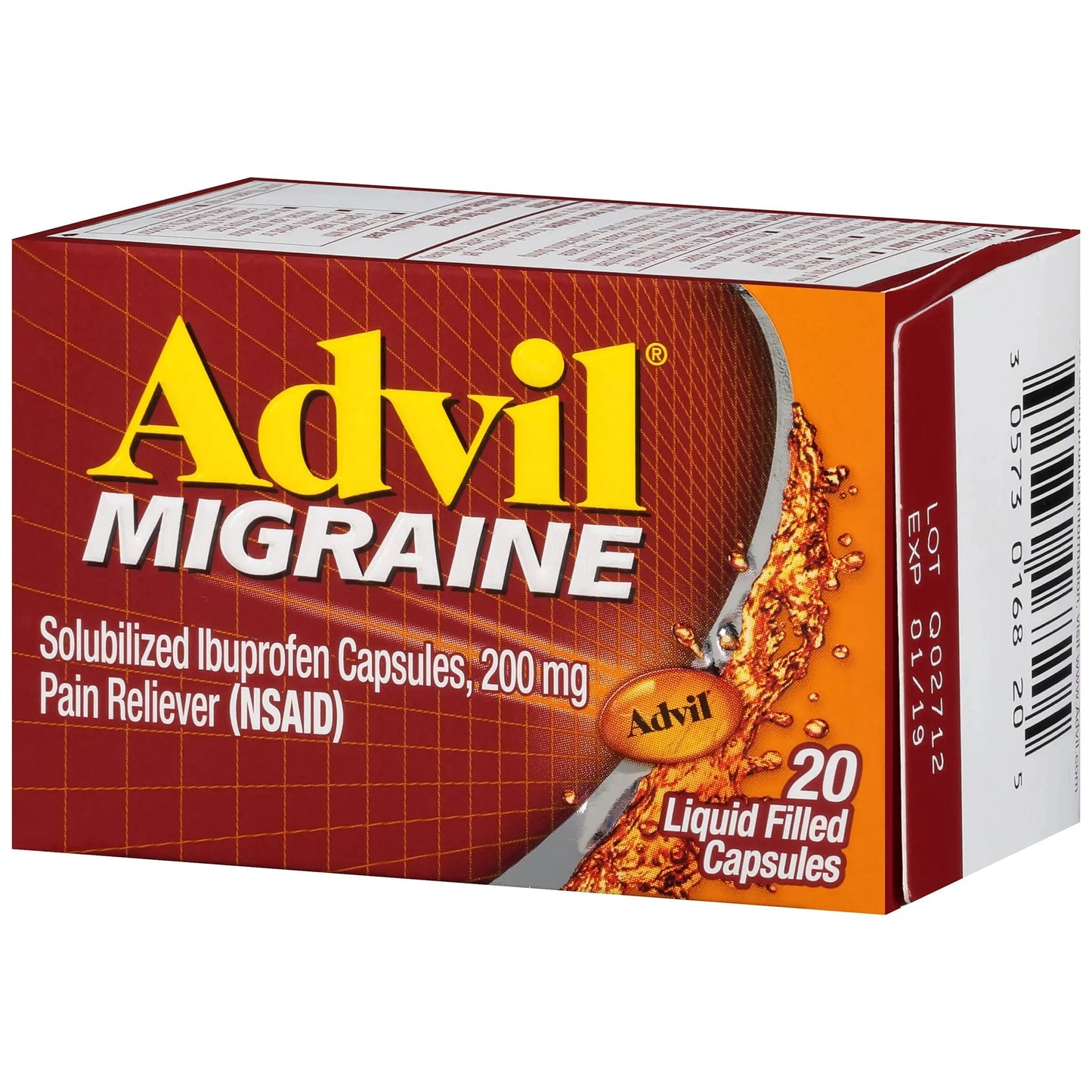 Advil 200 mg Liquid Filled Capsules 20 ea AdvilBuy Supplements Australia