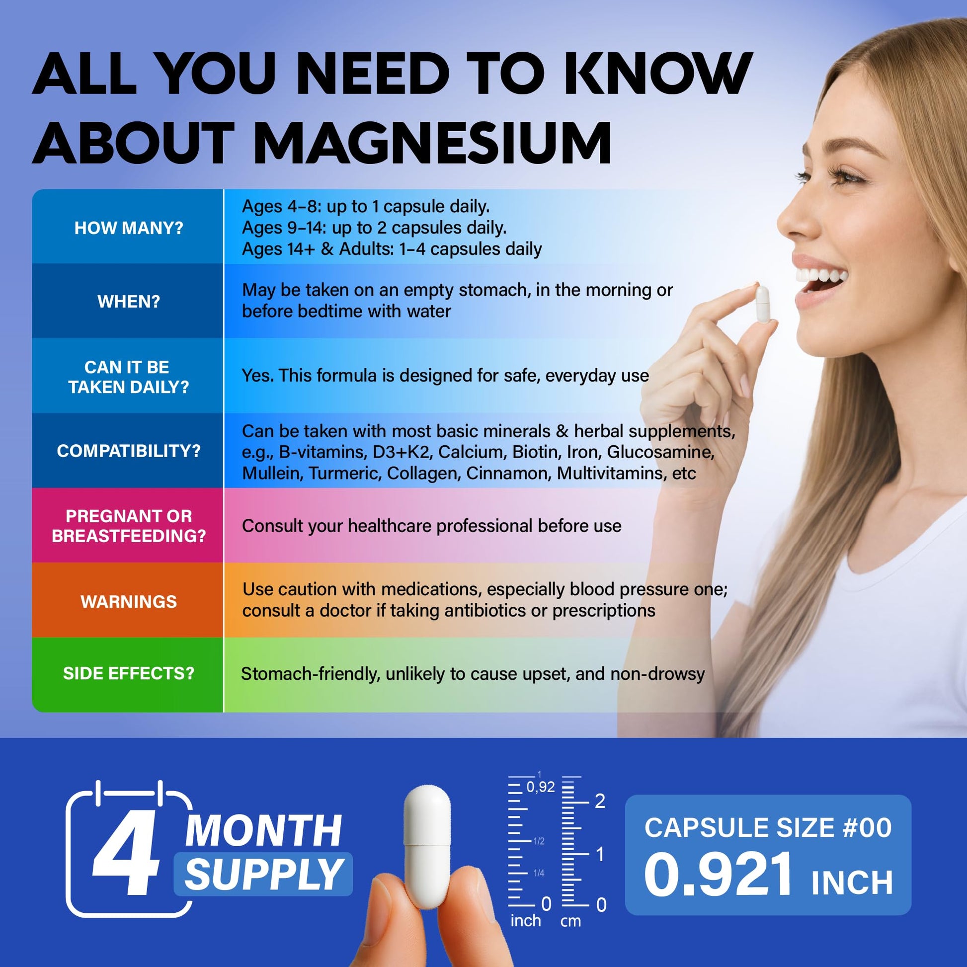 Magnesium Glycinate 500 mg - Chelated Supplement - High Absorption Form of Magnesium - Support for Sleep, Muscle & Heart Health - Made in USA, Lab Tested & Non-GMO - 120 Capsules NUTRAHARMONYBuy Supplements Australia