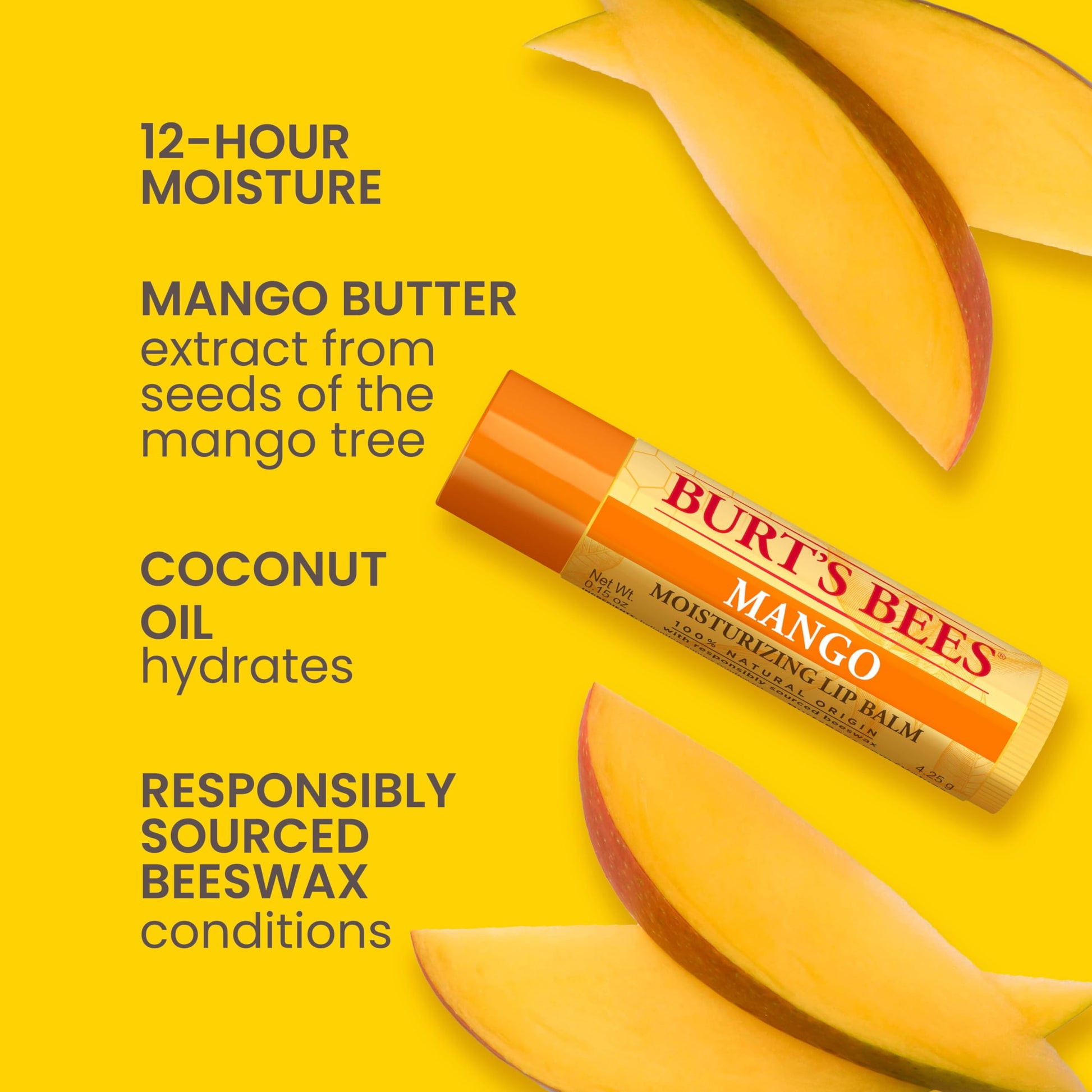 Burt's Bees 100% Natural Moisturizing Lip Balm (Superfruit) Burt's BeesBuy Supplements Australia