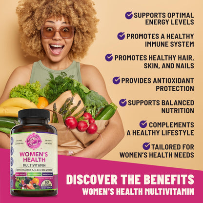 Womens Daily Multivitamins & Mens Daily Multivitamins Bundle (One Bottle Each) - Supports Holistic Wellness, Including Energy & Focus. Multivitamin & Multimineral Blend. Made in The USA. WHOLE WORLD WELLNESS buy supplements Au