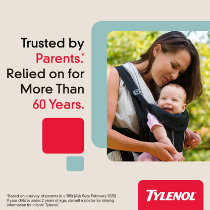 Infants' Tylenol Liquid Pain Reliever and Fever Reducer Medicine, Acetaminophen Oral Suspension for Sore Throat, Headache & Teething, Kids Fever Reducer; Dye-Free Cherry Flavor, 2 fl oz, Pack of 1 Tylenol buy supplements Au