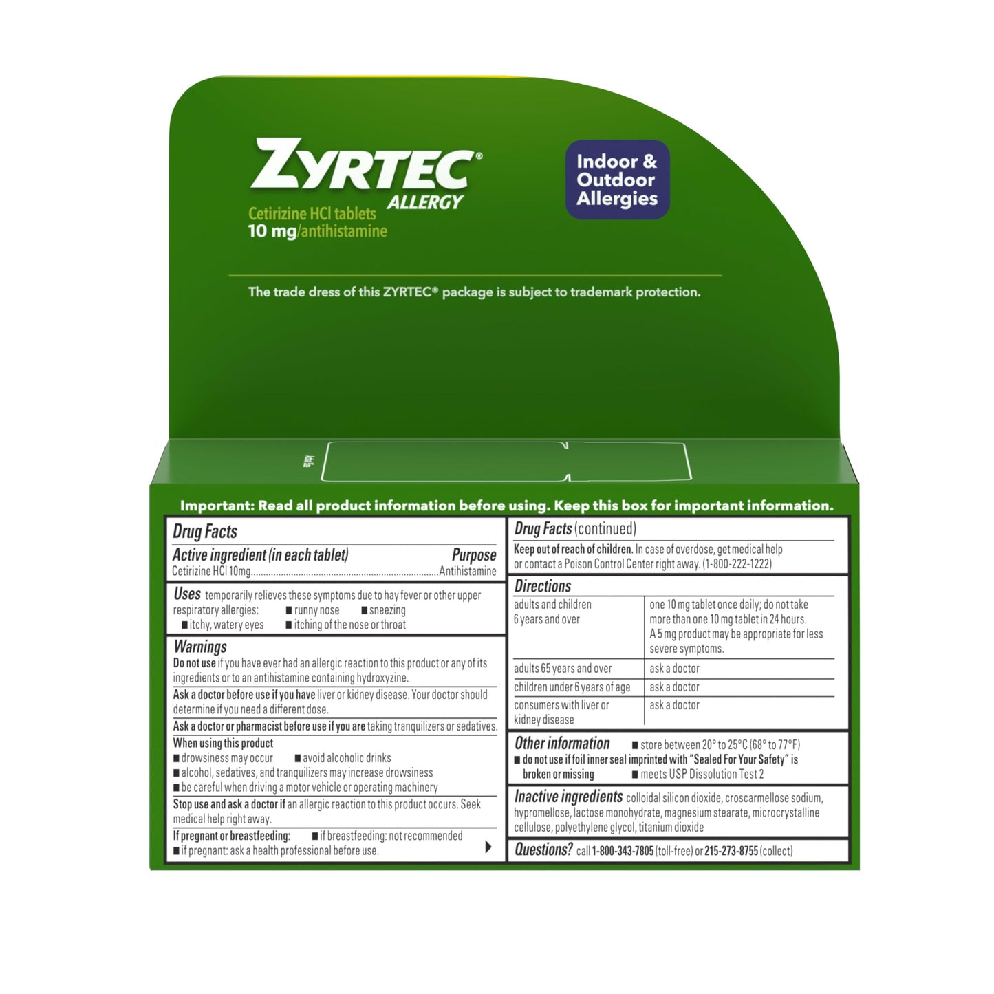 Zyrtec 24 Hour Allergy Medicine Tablets, Indoor & Outdoor Allergy Pills, Non Drowsy Antihistamine, 10 mg Cetirizine HCI, Relief from Runny Nose, Sneezing, Itchy & Watery Eyes, 75 ct Zyrtec buy supplements Au