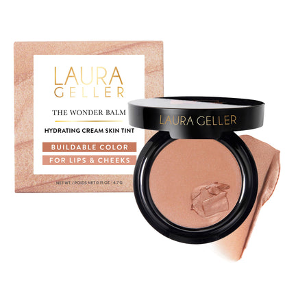 LAURA GELLER NEW YORK The Wonder Balm Cream Illuminator - Hydrating Weightless Subtle Hint of Color + Glow for Mature Skin - Vegan Squalane - Apply to Cheeks & Lips (01 Nice-n-Natural) LAURA GELLER NEW YORKBuy Supplements Australia