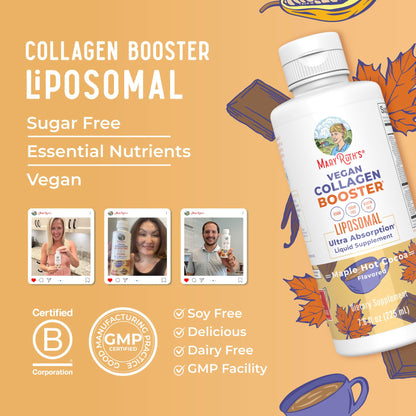 MaryRuth Organics Collagen Booster Liposomal, Sugar Free, Liquid Collagen Booster with Vitamin C, Vitamin E, Zinc, Copper & Silica, Skin Care & Joint Support Supplement, Vegan, Non-GMO, 7.6 Fl Oz MARYRUTH'S buy supplements Au