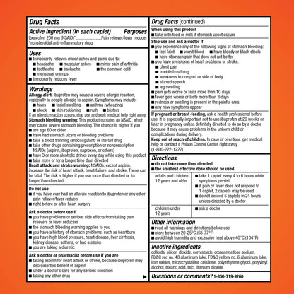 Amazon Basic Care Ibuprofen Tablets, 200 mg, Pain Reliever/Fever Reducer for Headache, Backache, Menstrual Pain and Body Aches, 100 Count Amazon Basic CareBuy Supplements Australia