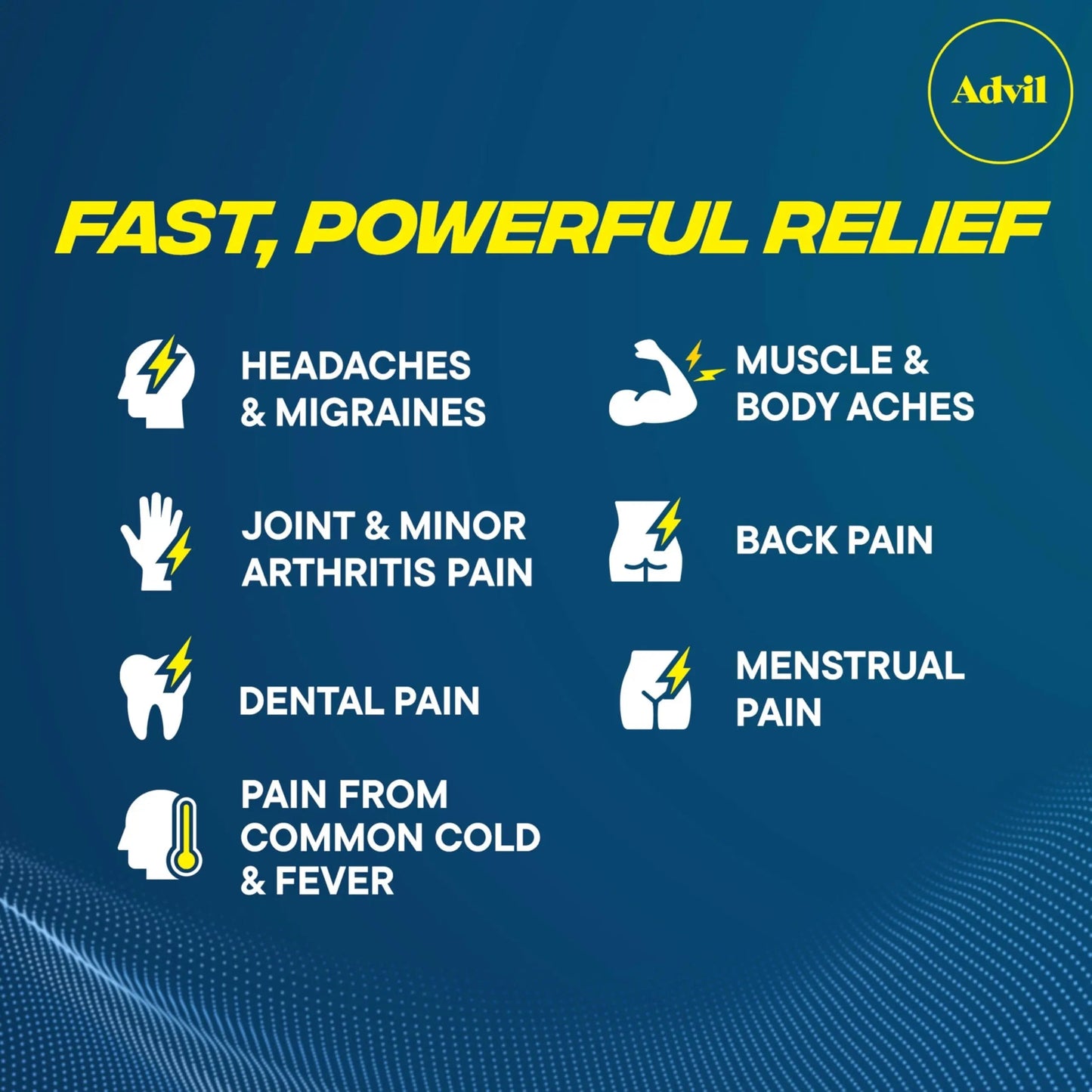 Advil Pain Reliever and Fever Reducer, Pain Relief Medicine with Ibuprofen 200mg for Headache, Backache, Menstrual Pain and Joint Pain Relief - 100 Coated Caplets AdvilBuy Supplements Australia