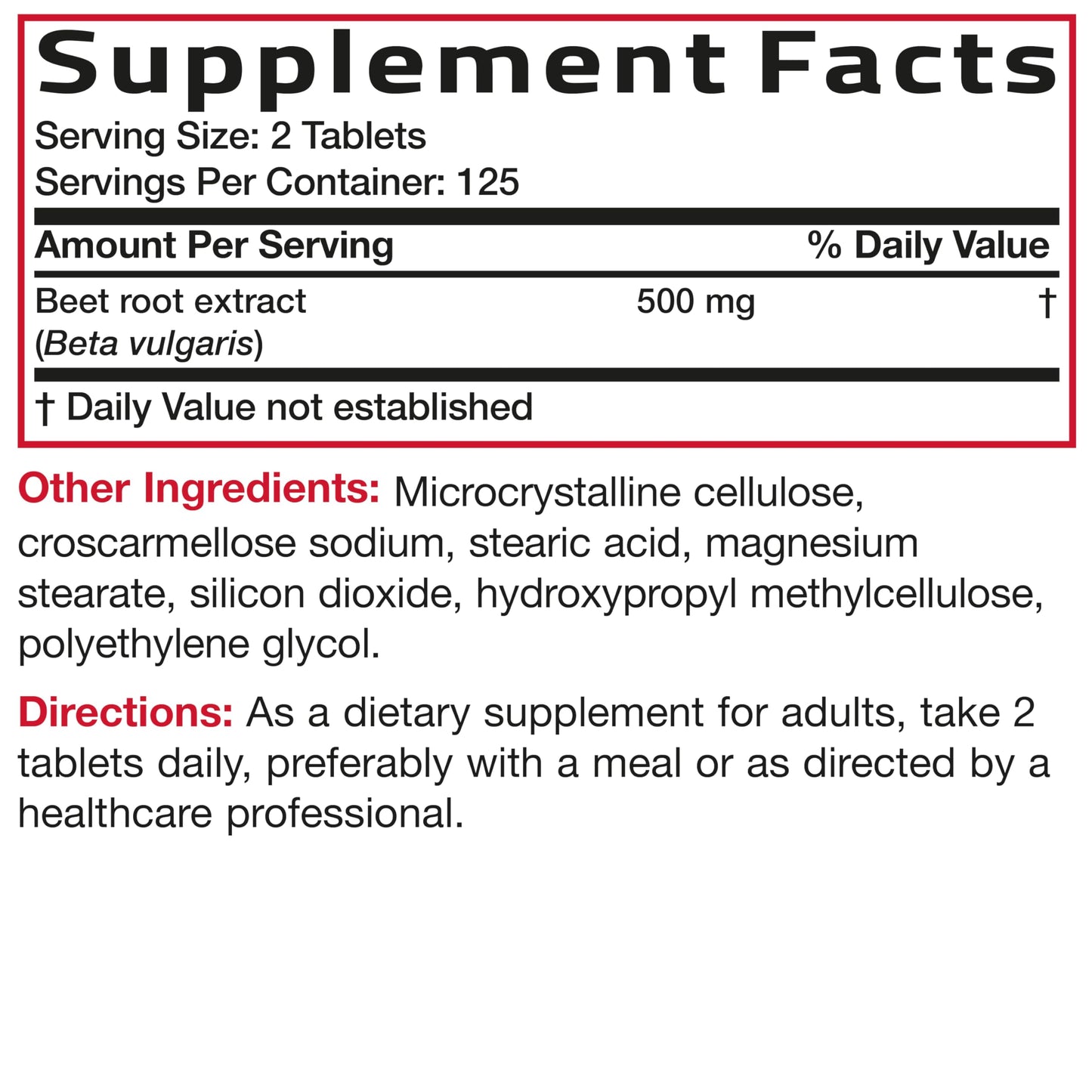 Bronson Beet Root Extra Strength, Non-GMO, 250 Vegetarian Tablets