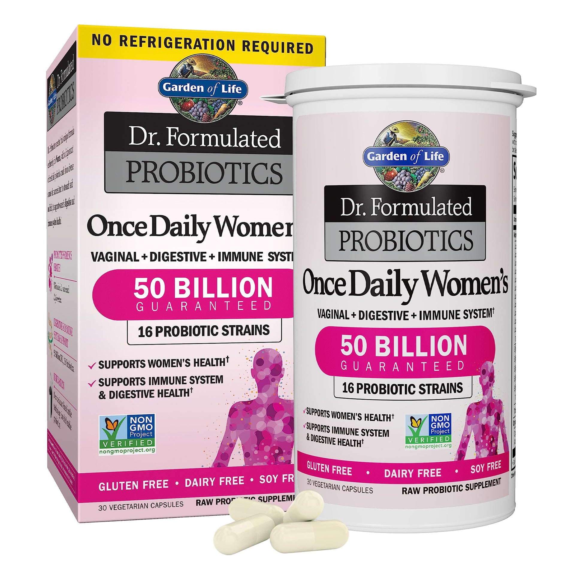 Garden of Life Organics Multivitamin for Men & Dr. Formulated Women's Probiotics Once Daily, 16 Strains, 50 Billion, 30 Capsules Garden of Life buy supplements Au