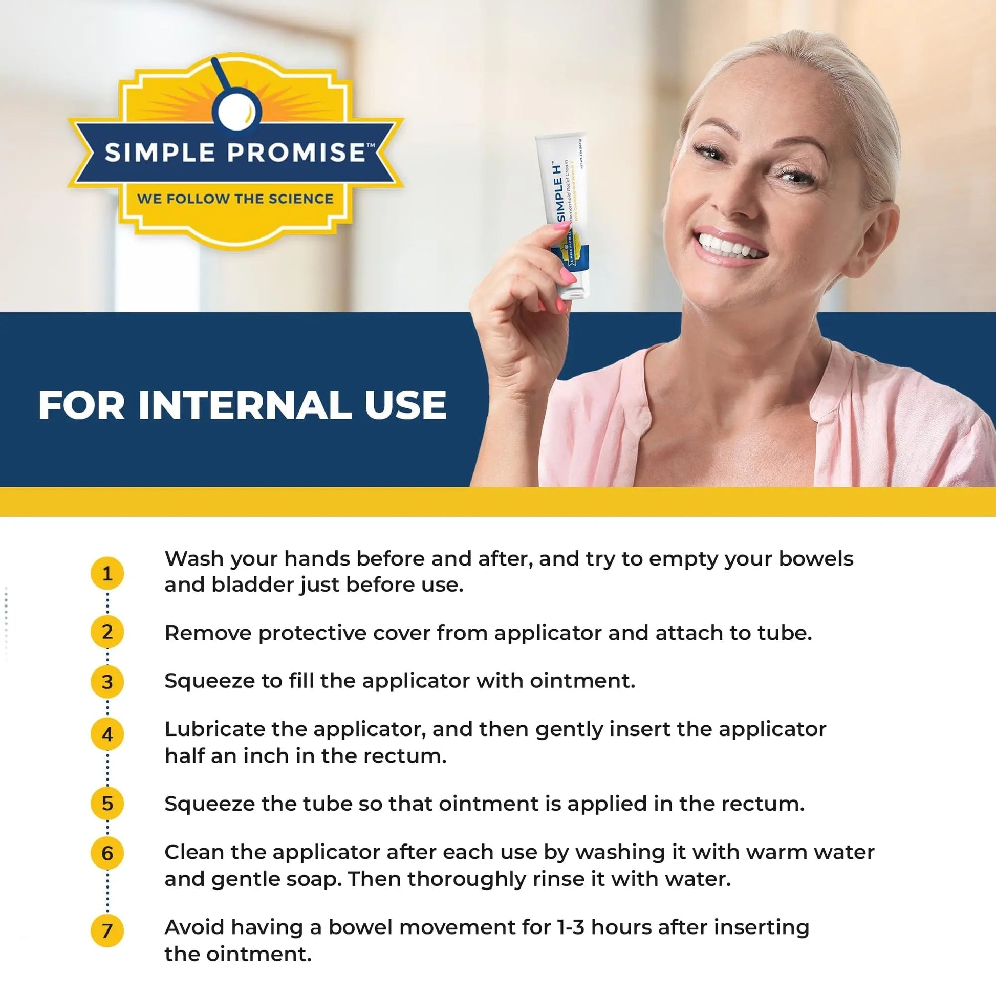 Simple Promise – Simple H Hemorrhoid Cream – Gentle Fast-Absorbing Formula with 28 Potent Ingredients & Enhanced Delivery System – Paraben-Free, Promotes Comfort & Relief, 2 oz Simple PromiseBuy Supplements Australia