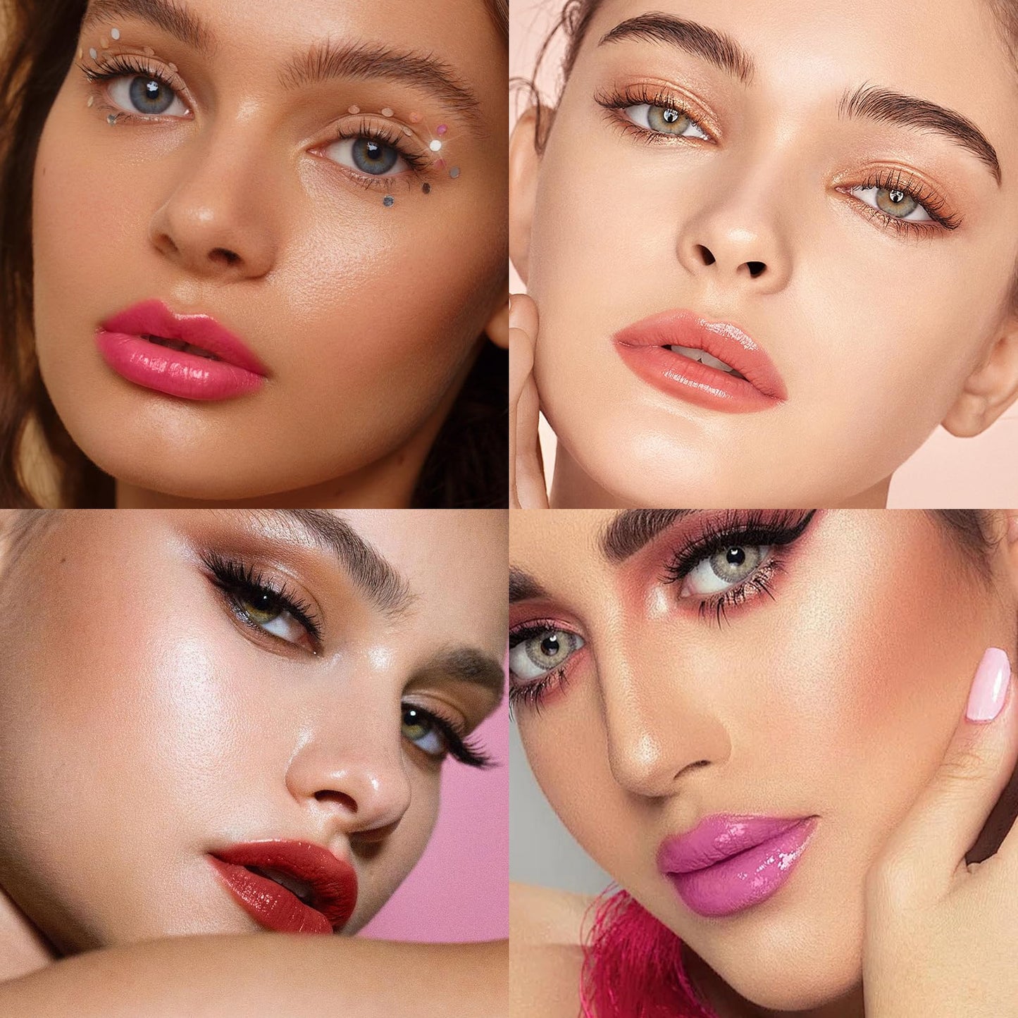 MLSMILE 3 Colors Fat Lip Oil Click Slick,Press Lipstick Set,Moisturizing Lip Balm,High Pigment Glow Lip Oil,Long-lasting,Pigmented Vegan,Lightweight and Glossy Lip Plumper with Coconut Oil-Set A MLSMILEBuy Supplements Australia