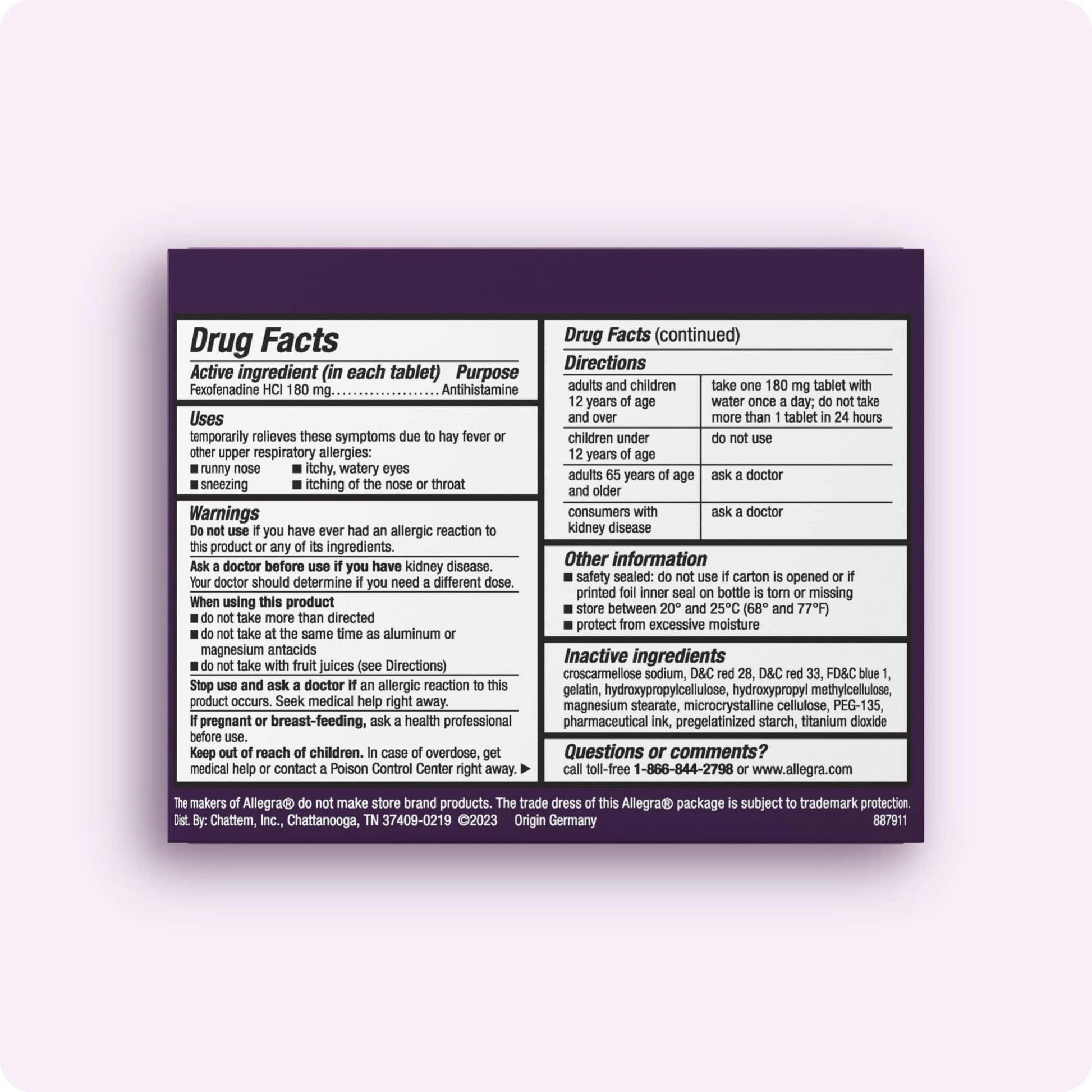 Allegra Adult 24-Hour Allergy Relief Gelcaps, Non-Drowsy Indoor and Outdoor Allergy Medicine, 180 mg Fexofenadine HCI Antihistamine Pill, 60 Count Plus 1 Count Travel Pack Allegra buy supplements Au