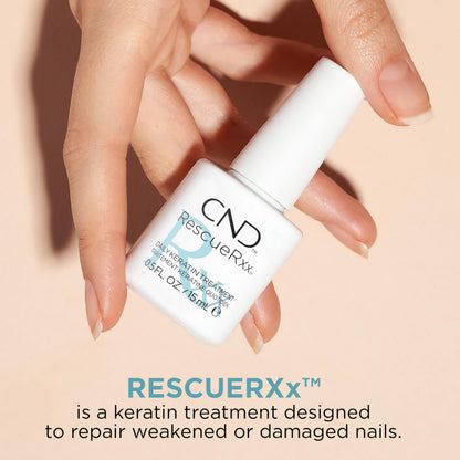 CND RescueRxx Nail Care Daily Keratin Treatment, 0.13 Fl Oz (Pack of 40)