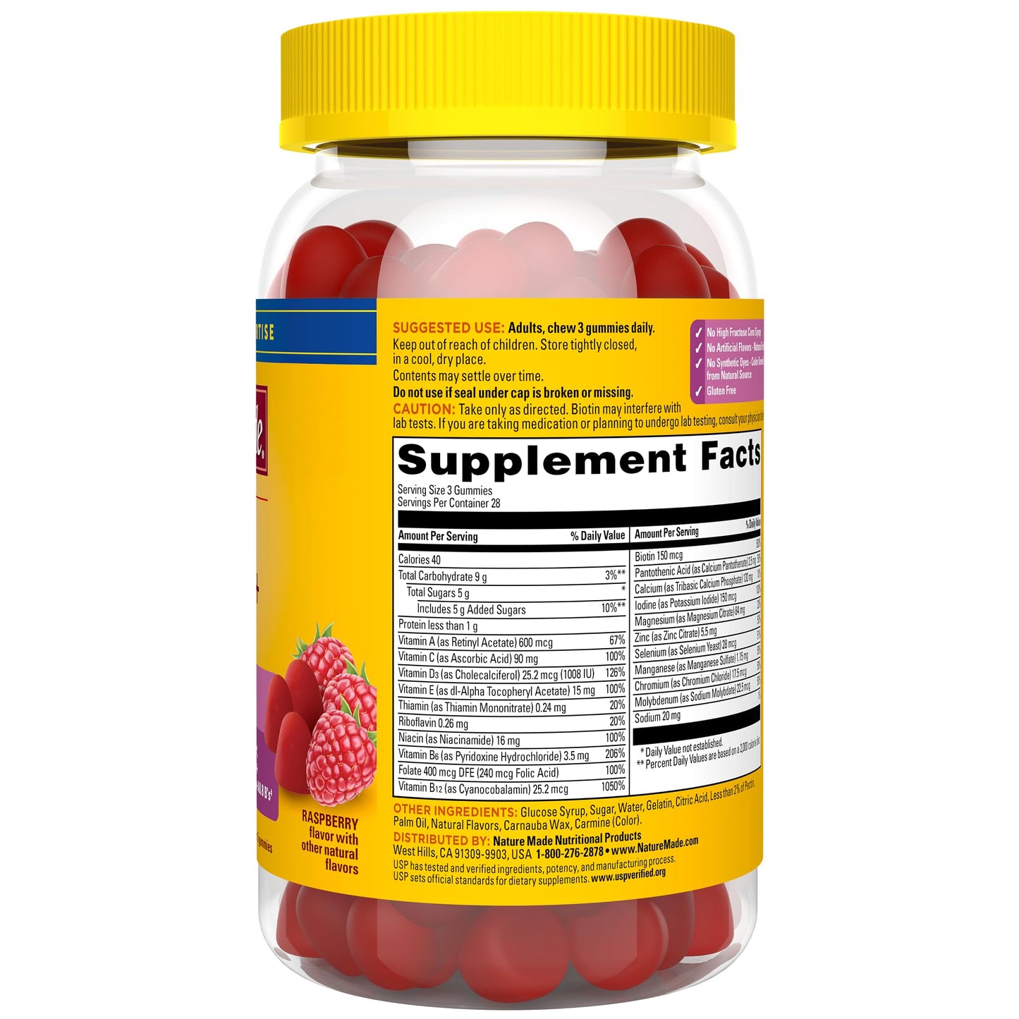 Nature Made Advanced Multivitamin Gummies 50 + for Her, Womens Multivitamins Gummies with Magnesium Citrate, Vitamin D3, Zinc