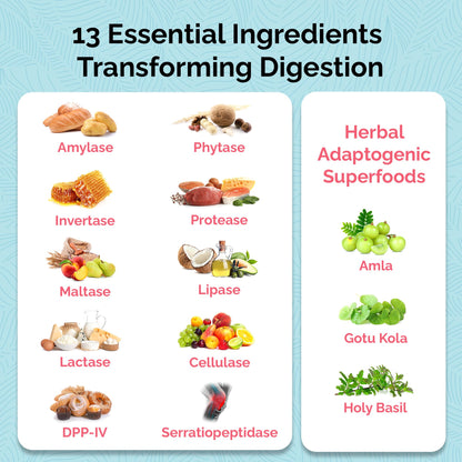 UpWellness Total Revive+ Digestive Enzymes - Broad-Spectrum Enzymes for Digestive Health - Supports Gut Health and Nutrient Absorption