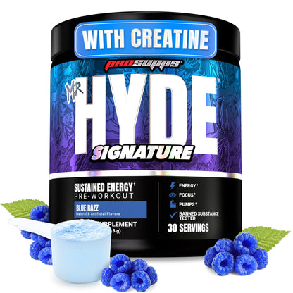 ProSupps Mr. Hyde Signature Pre Workout Powder with Creatine, Beta Alanine & Caffeine - Performance, Energy & Endurance - Clean Fitness & Gym Supplements for Men & Women =