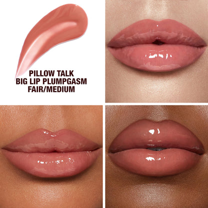 Charlotte Tilbury Pillow Talk Plumpgasm Lip Gloss - Hydrating Lip Plumper with Hyaluronic Acid & Plumpgasm Heat + Ice Technology for Juicy, Glossy Fullness - Fair/Medium Charlotte TilburyBuy Supplements Australia