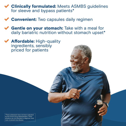 Bariatric Fusion Bariatric Multivitamin Without Iron | Post Bariatric Surgery Patients | Iron Free Bariatric Vitamin Bariatric Fusion