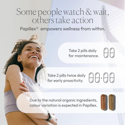 Papillex Dietary Supplement Tablets All Natural Immune Support - Immunity Defense - Best Immune System Booster - Organic 60 Capsules Bottle (Single Bottle) Papillex buy supplements Au