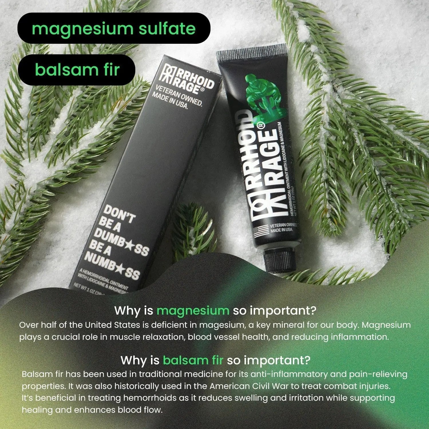 Hemorrhoid Ointment - Fissure and Hemorrhoid Treatment with Lidocaine, Aloe Extract, Magnesium Sulfate, Balsam Fir, Fast Acting Hemorrhoid Cream for Itching, Swelling and Maximum Pain Relief (1-Pack) Rrhoid RageBuy Supplements Australia