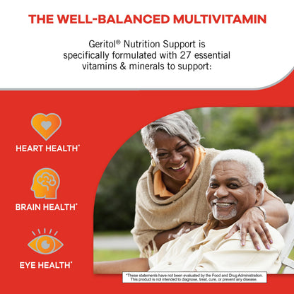 Geritol, Multivitamin Supplement, Contains B-Vitamins, Antioxidants, Vitamins C, E & D and Iron, 26 Essential Vitamins and Minerals, Gluten-Free