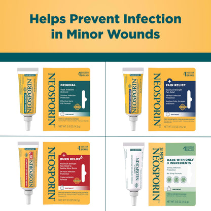 Neosporin Original First Aid Triple Antibiotic Ointment with Bacitracin Zinc for Infection Protection, Wound Care Treatment & Helps Minimize The Appearance of Scars for Minor Wounds, .5 oz Johnson & Johnson buy supplements Au