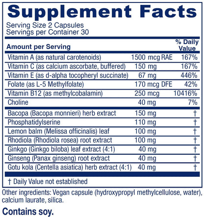 Vitanica MindBlend, Brain Support, Vegan, 60 Capsules Vitanica buy supplements Au
