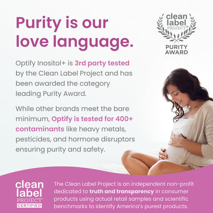 Optify Myo-Inositol & D-Chiro Inositol Supplement for Women – 40:1 Ratio Plus Folate and Vitamin D – Support Healthy Hormonal Balance