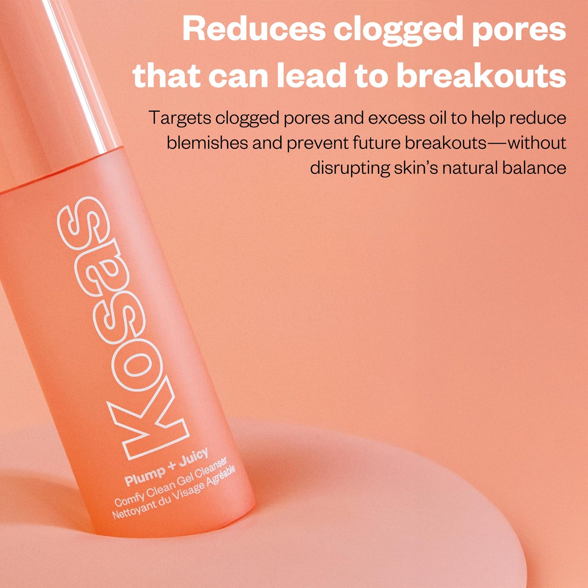 Kosas Plump + Juicy Comfy Clean Gel Cleanser –Hydrating Face Wash for All Skin Types, Deep Clean & Moisturize, Soap & Sulfate Free, with Hyaluronic Acid, Panthenol & Beta Glucan Kosas buy supplements Au