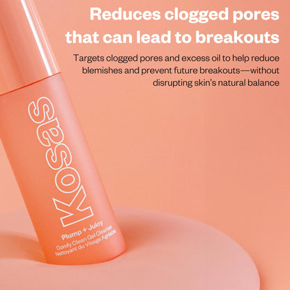 Kosas Plump + Juicy Comfy Clean Gel Cleanser –Hydrating Face Wash for All Skin Types, Deep Clean & Moisturize, Soap & Sulfate Free, with Hyaluronic Acid, Panthenol & Beta Glucan Kosas buy supplements Au