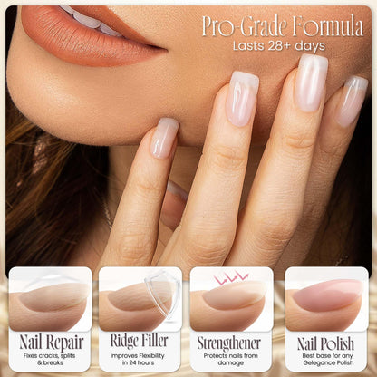 Tammy Taylor Nail Plump Strengthener | Hard Gel for Nails | Clear Nail Polish Strengthener and Growth Treatment | Magic Base Coat Strengthening Protector Formula