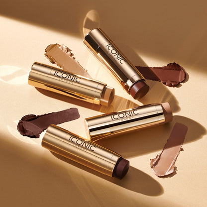 ICONIC LONDON Shape and Shade Sculpting Stick | Mega-Blurring Creamy Sculpting Stick, Seamless Apllication for Silky Finish, Cruelty Free, Vegan Makeup, 0.21 oz. (Curve- Light/Med) ICONIC LONDON buy supplements Au
