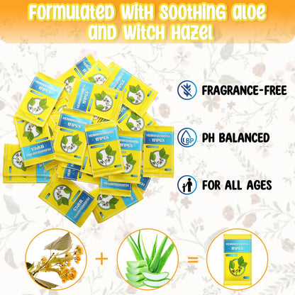 Timgle 300 Counts Individual Packing Hemorrhoid Wipes Witch Hazel Wipes for Butt Hemorrhoidal and Relief Swelling Pain Burning Itching Numbing, 5.5 x 7 Inch TimgleBuy Supplements Australia
