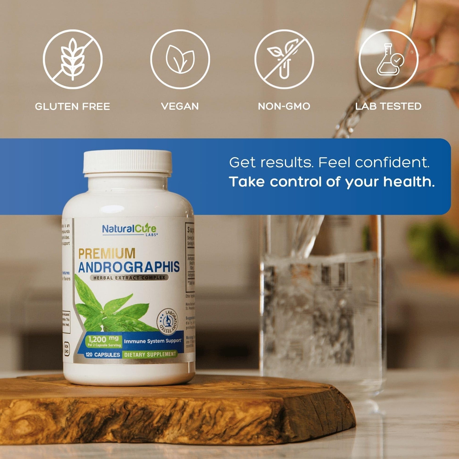 Natural Cure Labs Premium Andrographis Paniculata Extract 1,200mg – 100mg Standardized Andrographolides – Vegan Immune & Digestive Support Capsules – Non-GMO, Gluten-Free, Herbal Dietary Supplement Natural Cure Labs buy supplements Au