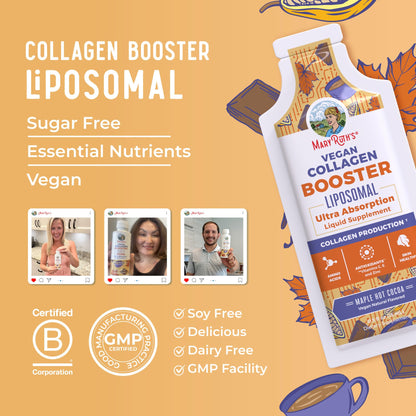 MaryRuth Organics Collagen Booster Liposomal | Sugar Free | Liquid Collagen Booster with VIT C, E, Zinc,Copper&Silica | Skin Care&Joint Support Supplement | Vegan | Non-GMO | Gluten Free | 14 Serving MARYRUTH'S buy supplements Au