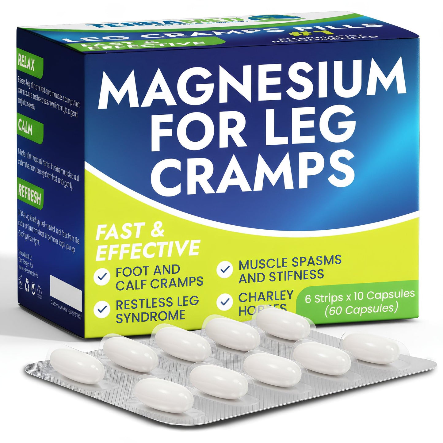 Leg Cramp Relief Pills | Pain Relief for Muscle Spasms, Soreness, & Foot and Calf Cramps | Homeopathic Medicine for Restless Legs Syndrome Relief (30 Pills) Terramed Just Think ComfortBuy Supplements Australia