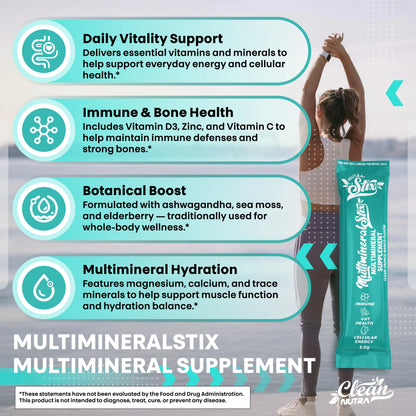 Sea Moss Powder Elderberry Ashwagandha Chlorella Manuka Honey VitaminD3 Vitamin C Zinc Spirulina Iodine Greens Detox Immune Support Sugar Free Hydration Powder Drink Mix – 20 Sticks Clean NutraceuticalsBuy Supplements Australia