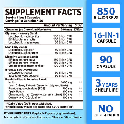 Probiotics for Men, Advanced 50+ Mens Probiotic, Comprehensive Gut & Energy Support with 850 Billion CFU, 1800mg Prebiotics Fiber – Tailored Wellness mens probiotics