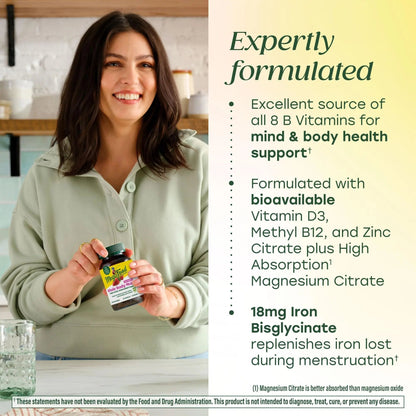 MegaFood Whole Body Womens Multivitamin - Multivitamin for Women - Vitamin D3 K2, Magnesium Citrate, Folate, Biotin, Iron MegaFood