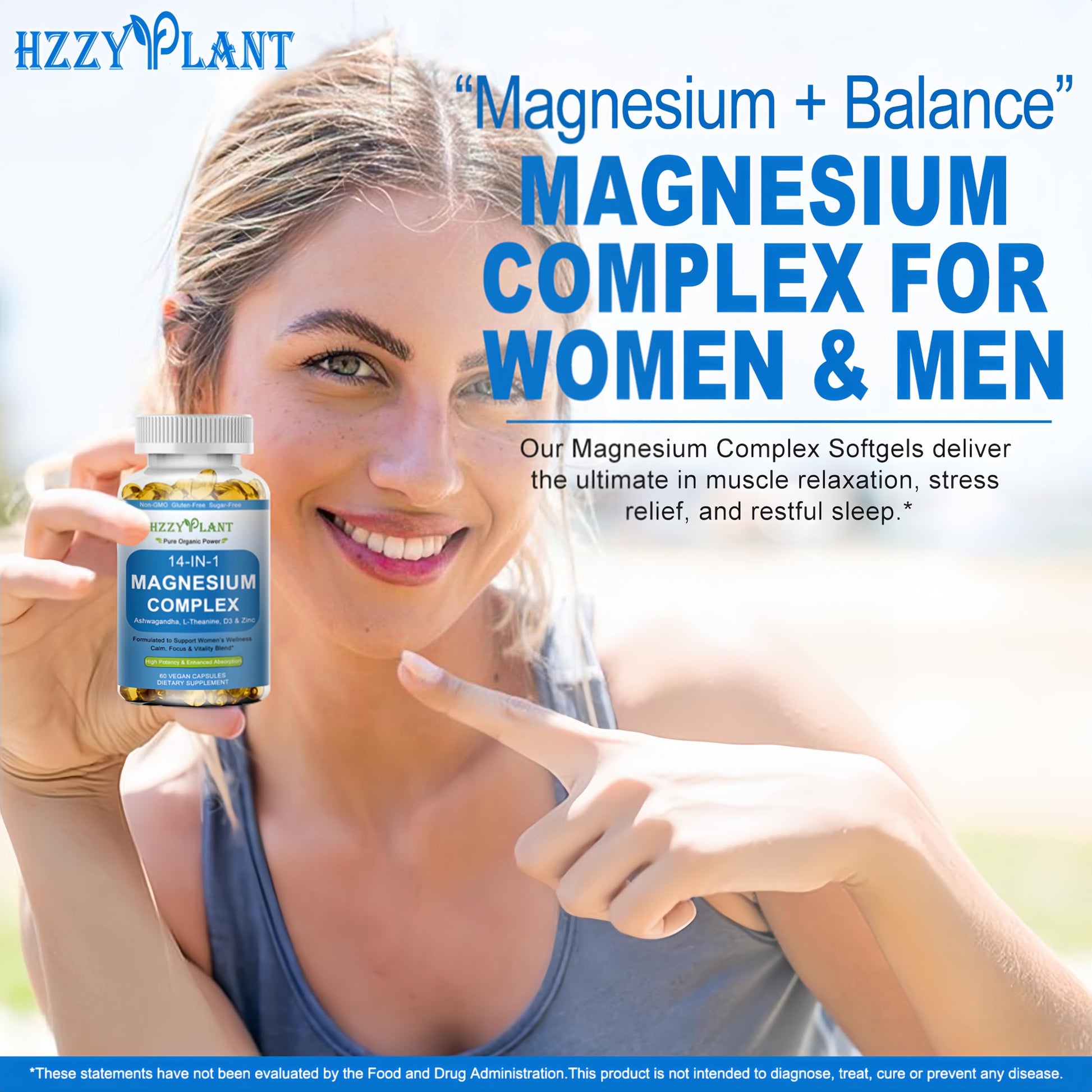 Magnesium Complex Softgels, High Absorption Magnesium Supplement with Glycinate, Citrate, Malate, Taurate, 14-in-1 Magnesium Complex for Women & Men for Muscle, Heart, Sleep Support, 2 Month Supply HZZYPLANT buy supplements Au