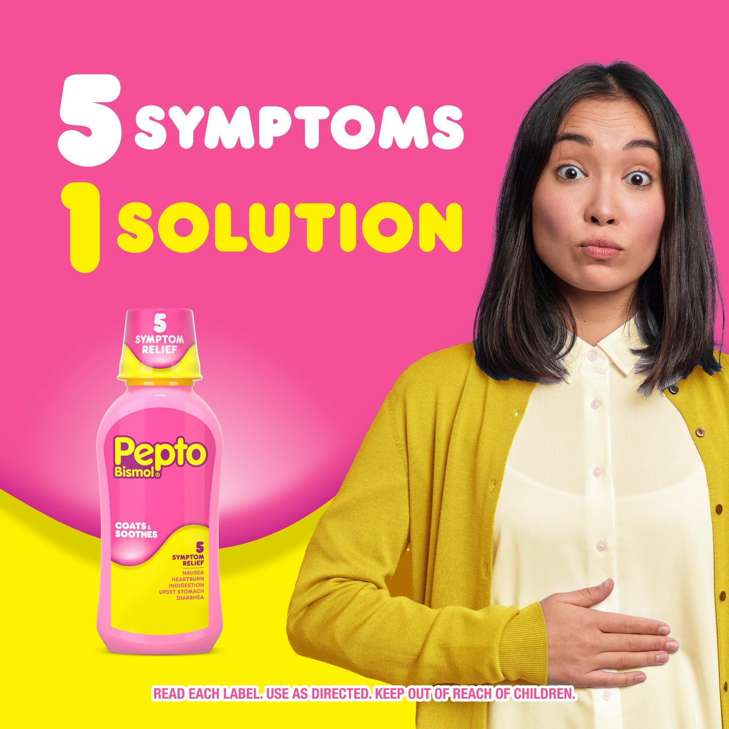 Pepto Bismol Liquid, Upset Stomach Relief, Nausea Relief, Heartburn Relief, Indigestion Relief, Anti Diarrhea Medication for Adults - 5 Symptom Fast Relief, 2x12 oz (Packaging May Vary) Pepto Bismol buy supplements Au