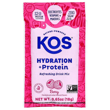 Kos Berry Hydration Protein 7ct, 0.65 OZ KOS buy supplements Au