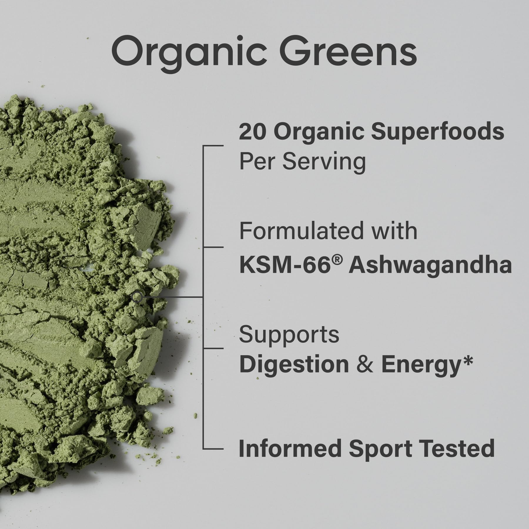 Sports Research® Organic Greens Superfood Powder w/Spirulina & Chlorella, Adaptogens, Enzymes, Probiotics & 8 VIT Bs for Gut & Mood Support* - Vegan, Sugar-Free & Low-Cal Original 30 Servings Sports Research buy supplements Au