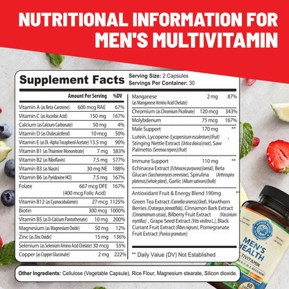 Womens Daily Multivitamins & Mens Daily Multivitamins Bundle (One Bottle Each) - Supports Holistic Wellness, Including Energy & Focus. Multivitamin & Multimineral Blend. Made in The USA. WHOLE WORLD WELLNESS buy supplements Au